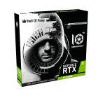 GGALAX nVidia Geforce RTX 2070 SUPER 8GB DDR6 - HOF (HALL OF FAME) 10th Anniversary Black Edition - RGB Effect - Triple Fan