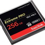 CompactFlash Products SanDisk Extreme Pro CF, CFXPS 256GB, VPG65, UDMA 7, 160MB/s R, 140MB/s W, 4x6, Lifetime Limited