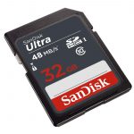 Secure Digital Products SanDisk Ultra SDHC, SDUNB 32GB, C10, UHS-I, 48MB/s R, 3x5, 7Y