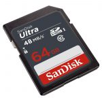 Secure Digital Products SanDisk Ultra SDXC, SDUNB 64GB, C10, UHS-I, 48MB/s R, 3x5, 7Y