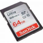 Secure Digital Products SanDisk Ultra SDXC, SDUNR 64GB, C10, UHS-I, 100MB/s R, 4x6, 10Y