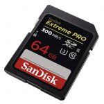 Secure Digital Products SanDisk Extreme Pro SDXC, SDXPK 64GB, U3, C10, UHS-II, 300MB/s R, 260MB/s W, 4x6, Lifetime Limited