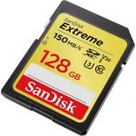 Secure Digital Products SanDisk Extreme SDXC, SDXV5 128GB, V30, U3, C10, UHS-I, 150MB/s R, 70MB/s W, 4x6, Lifetime Limited