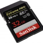 Secure Digital Products SanDisk Extreme Pro SDHC, SDXXG 32GB, U3, C10, V30, UHS-I, 95MB/s R, 90MB/s W, 4x6, Lifetime Limited