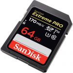 Secure Digital Products SanDisk Extreme Pro SDXC, SDXXY 64GB, V30, U3, C10, UHS-I, 170MB/s R, 90MB/s W, 4x6, Lifetime Limited