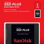 SSD SanDisk PLUS Solid State Drive, SDSSDA-1T00, 1TB, SR535/SW450MB/s, 3Y