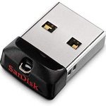 USB Flash Drives SanDisk Cruzer Fit USB Flash Drive, CZ33 16GB, USB2.0, Black, Plug & Stay, 5Y