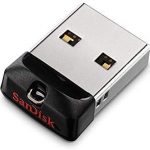 USB Flash Drives SanDisk Cruzer Fit USB Flash Drive, CZ33 32GB, USB2.0, Black, Plug & Stay, 5Y