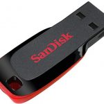 USB Flash Drives SanDisk Cruzer Blade USB Flash Drive, CZ50 8GB, USB2.0, Black with red accent, compact design, 5Y