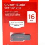 USB Flash Drives SanDisk Cruzer Blade USB Flash Drive, CZ50 16GB, USB2.0, Black with red accent, compact design, 5Y