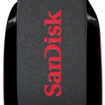 USB Flash Drives SanDisk Cruzer Blade USB Flash Drive, CZ50 32GB, USB2.0, Black with red accent, compact design, 5Y