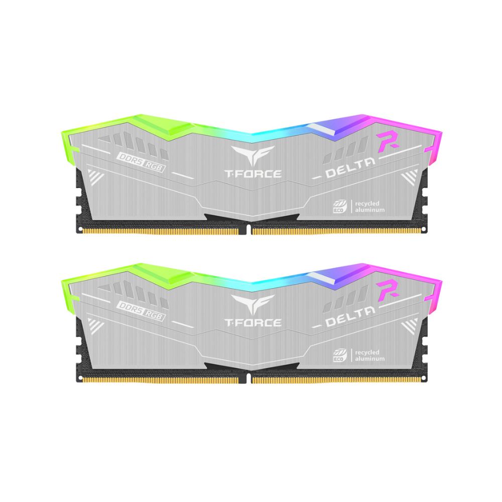 DELTA RGB ECO DDR5 DESKTOP MEMORY SILVER  16x2GB 6400MHz CL38
