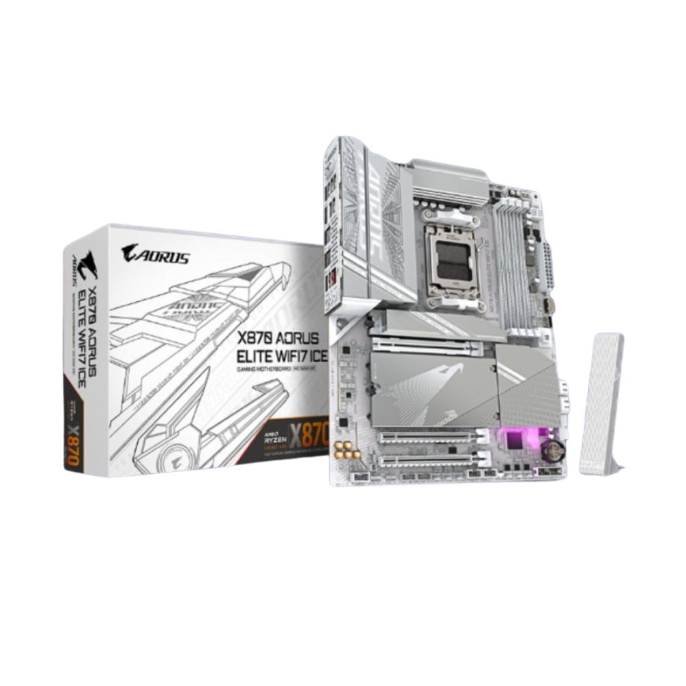 Motherboard Gigabyte X870 Aorus Elite WF7 Ice AMD DDR5 AM5 - X870 AORUS ELITE WIFI7 ICE AM5