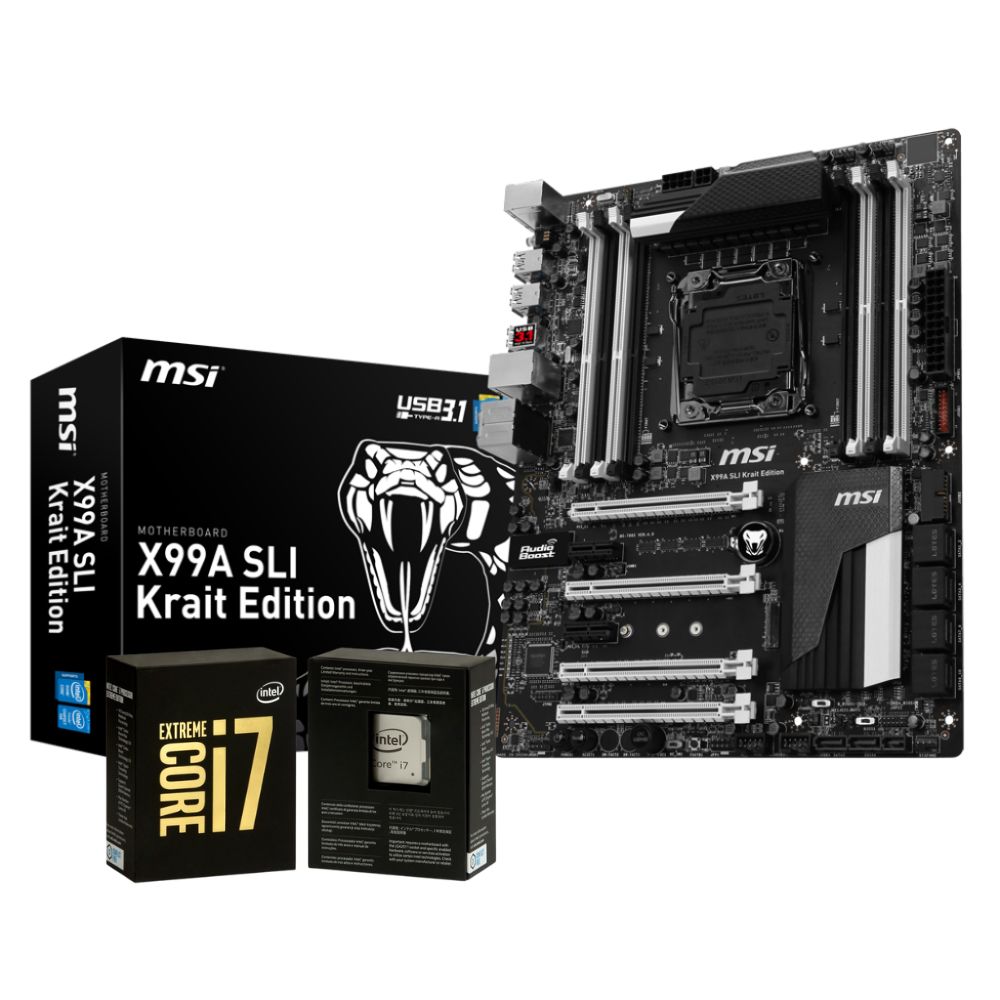 i7 6950X Motherboard MSI X99A SLI Krait Edition