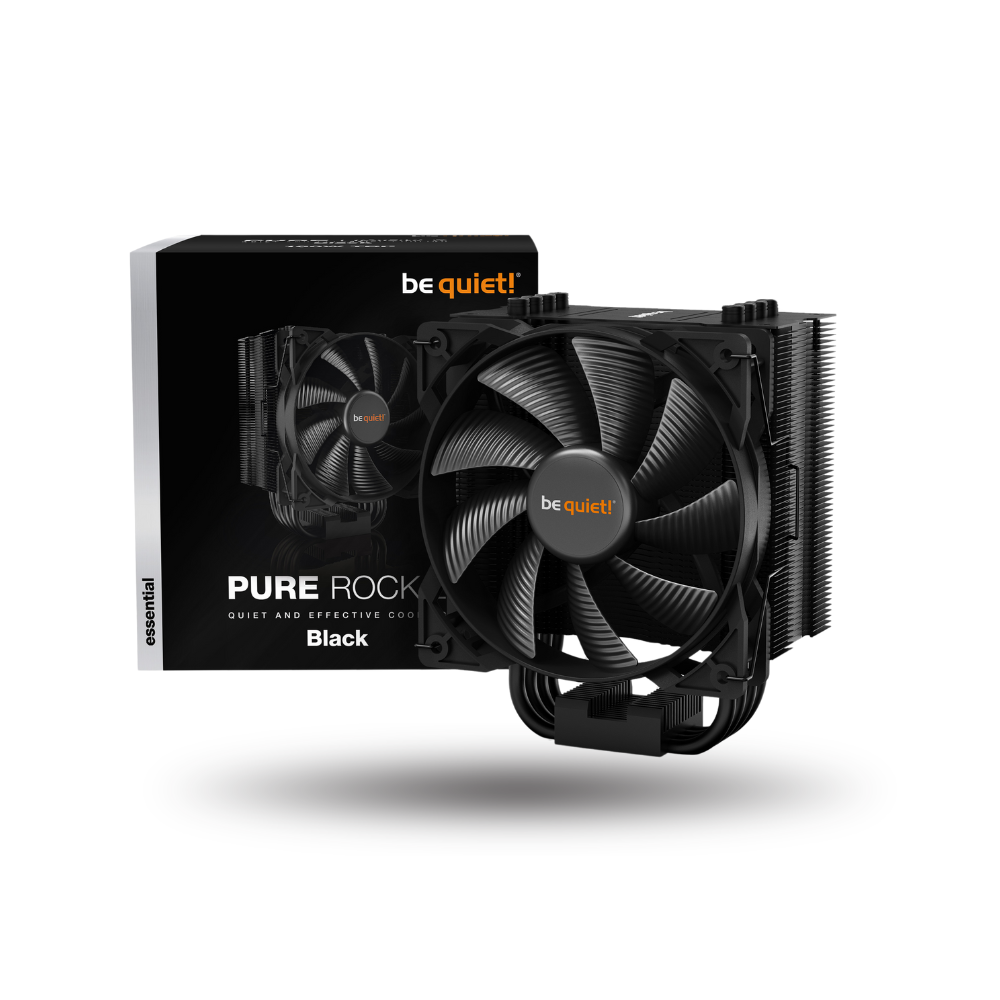 be quiet! Pure Rock 2 - Black - Quiet and Effective Cooling - 1x Pure Wings 2 120mm PWM fan
