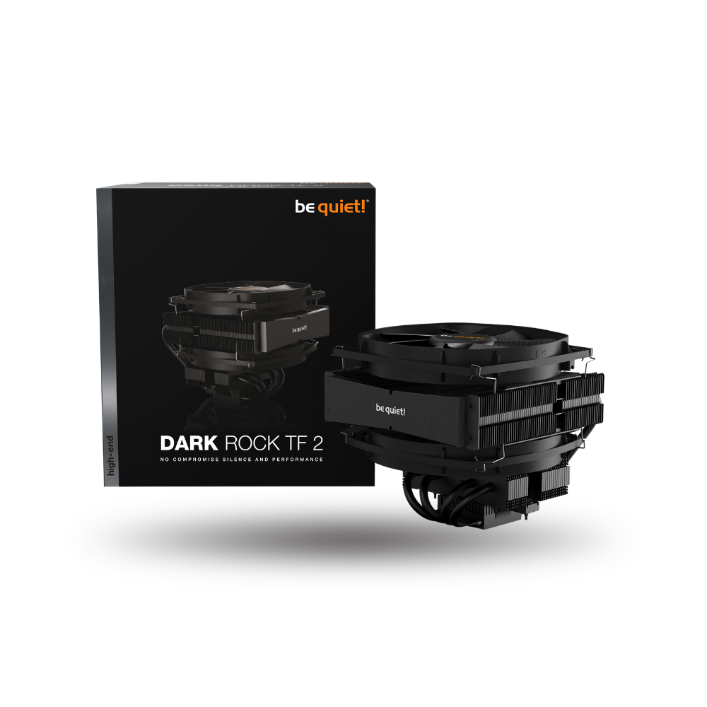 be quiet! Dark Rock TF 2 - 2x SilentWings PWM 14CM - Double Tower For Double Power