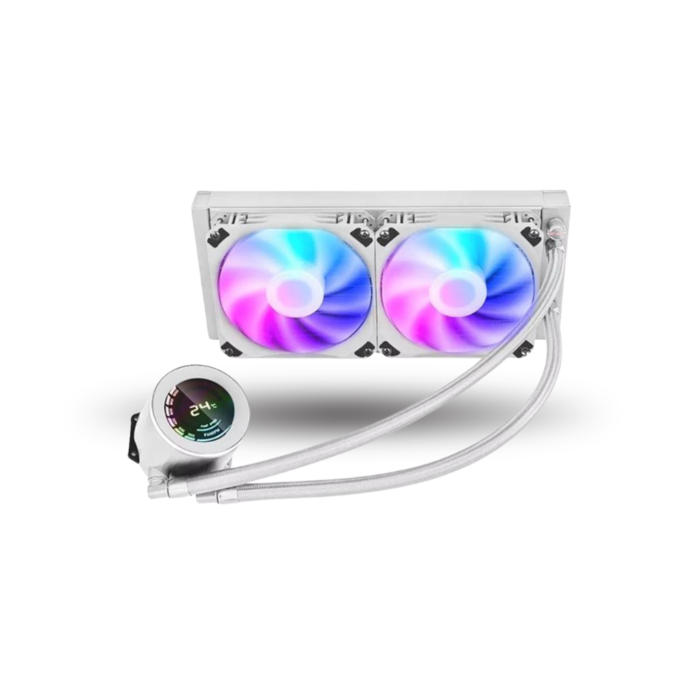 PRIME PREMIUM GALATEK 240 WHITE - ARGB Liquid Cooler with LCD Display