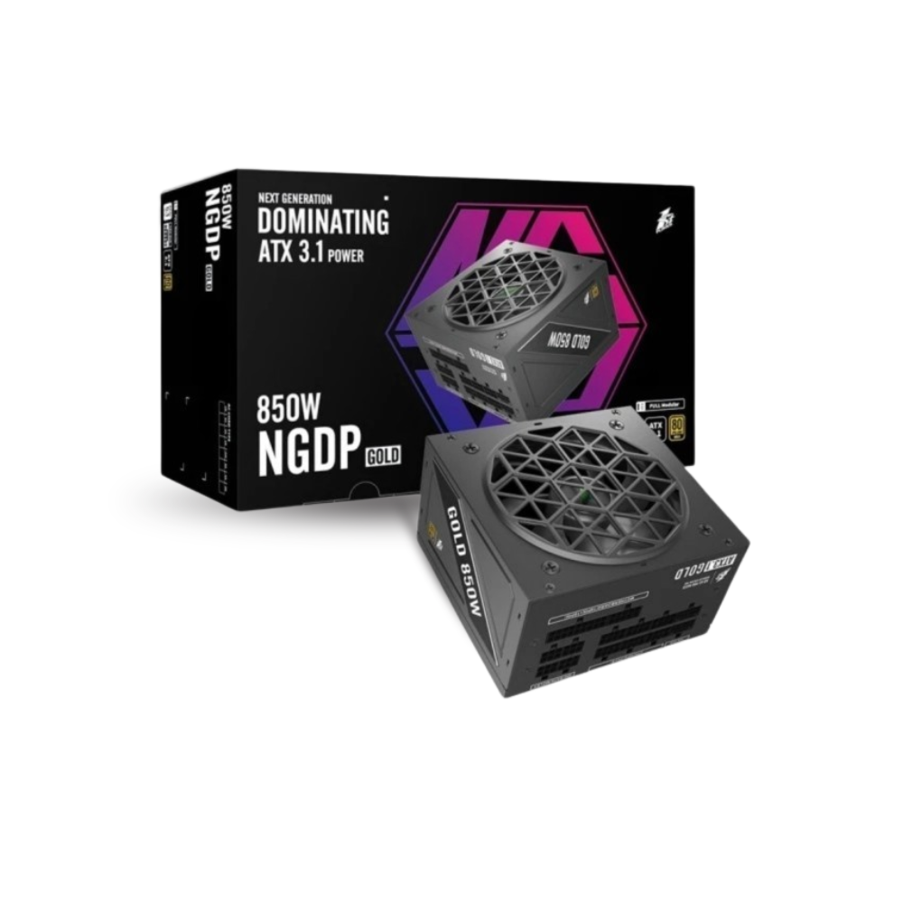 1STPLAYER NGDP ATX 3.1 850W HA-850BA4 80+ Gold Certified - Full Modular - ATX3.1 and PCIe 5.1 Ready - Embossed Cable