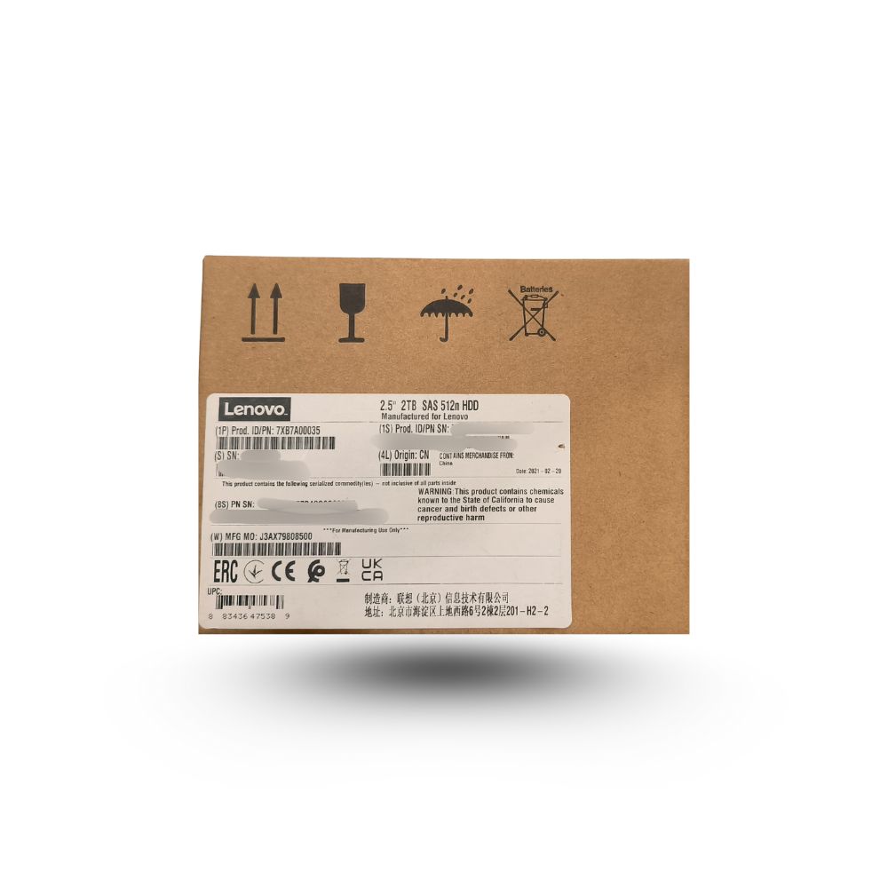 LENOVO 2TB 2.5" SAS 512n HDD