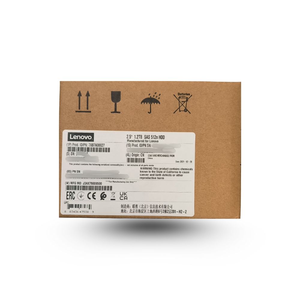 LENOVO 1.2TB 2.5" SAS 512n HDD
