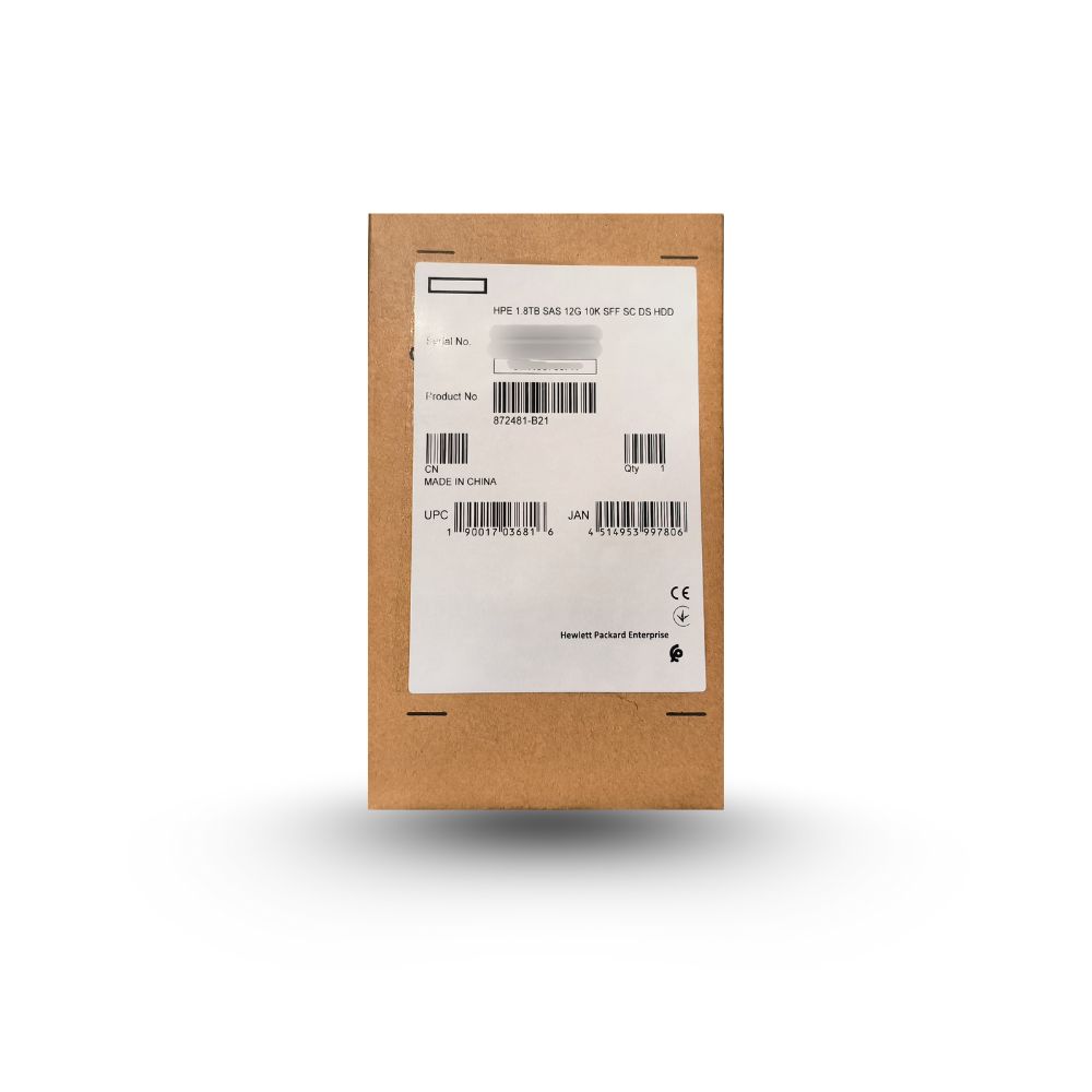 HPE 1.8TB SAS 1G 10K SFF SC DS HDD
