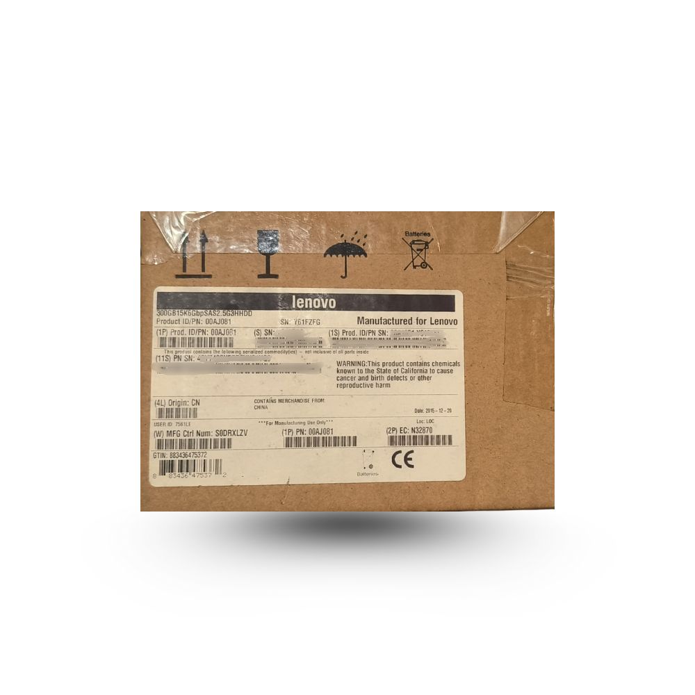 LENOVO 300G 15K 6Gbp SAS 2.5 G3H HDD