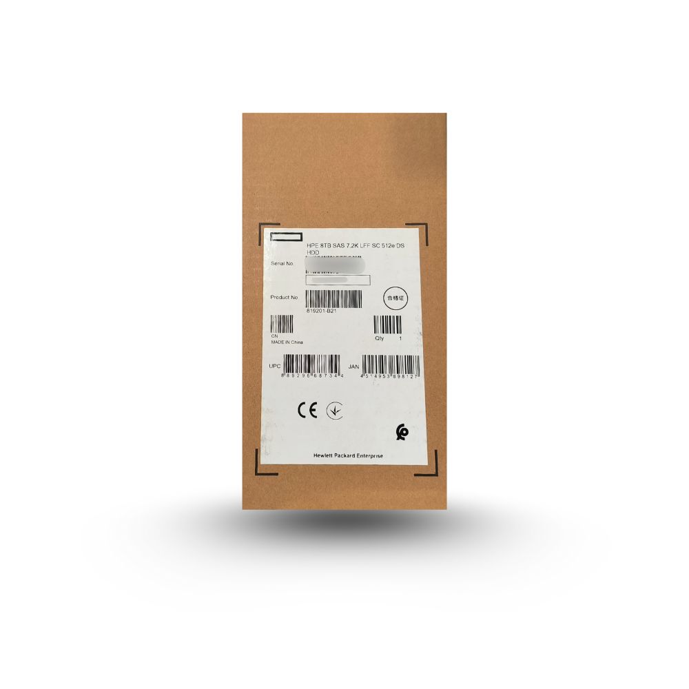 HPE 8TB SAS 7.2K LFF SC 512e DS HDD