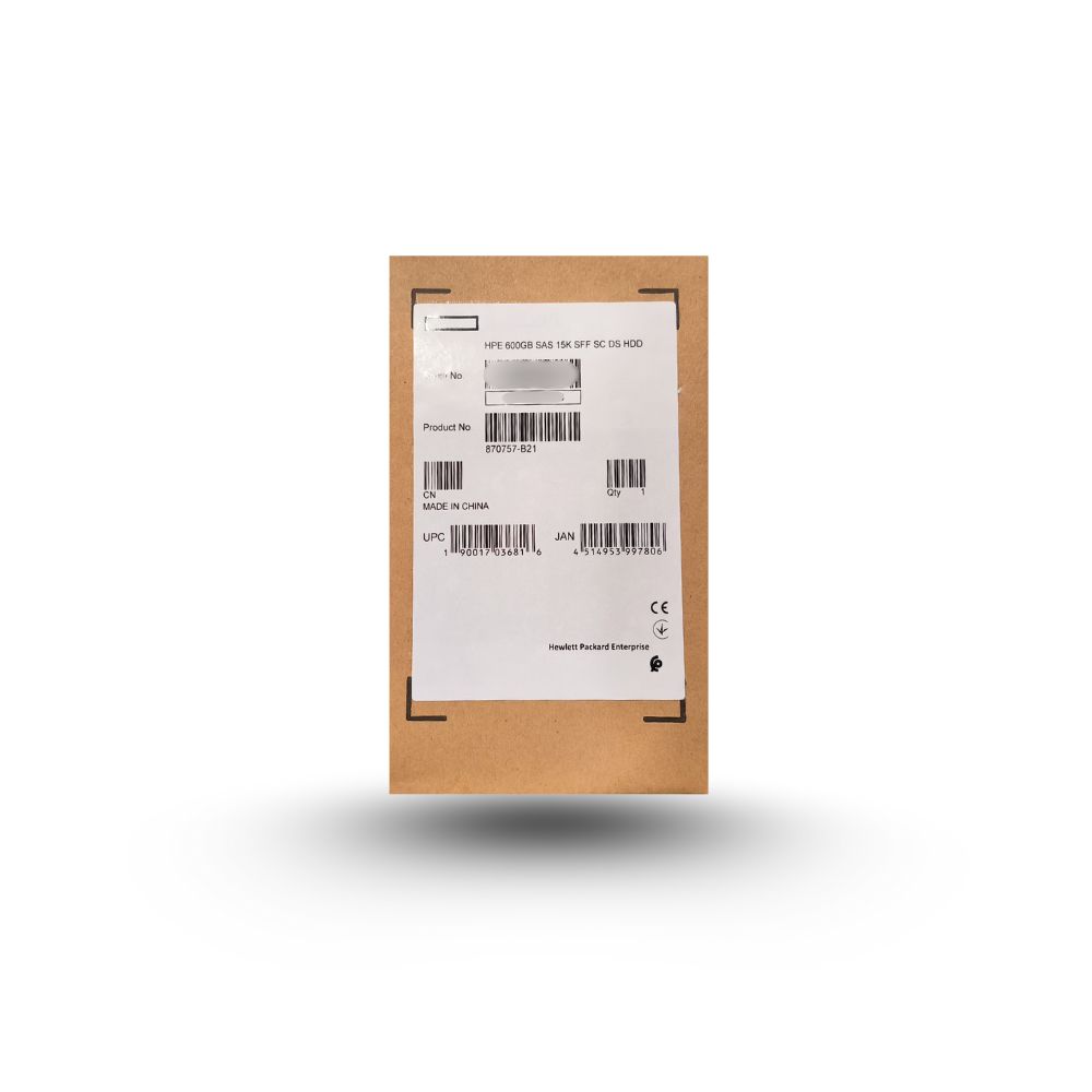 HPE 600GB SAS 15K SFF SC DS HDD