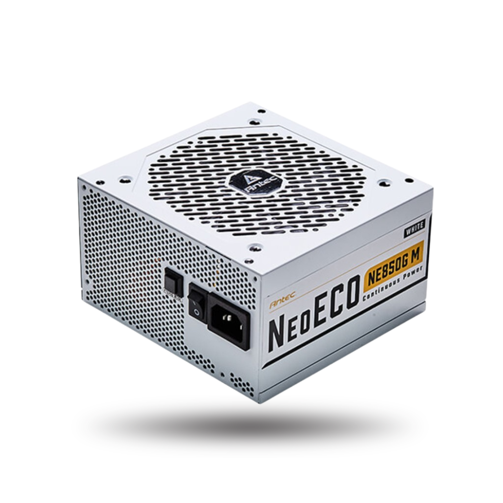 Antec NeoECO Gold Modular 850W WHITE - NE850G M WHITE - 80+ Gold Certified - Fully Modular - 7 Years Warranty - Include 12VHPWR PCI-E Adapter Cable