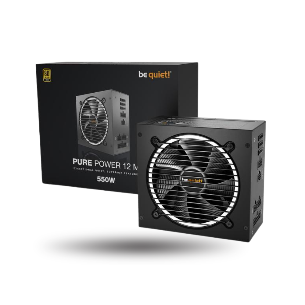 be quiet! PURE POWER 12 M 550W - Fully Modular - ATX 3.1 PCIe 5.1 - 80+ Gold Certified - 10 Years Warranty - Number 1 PSU in Germany
