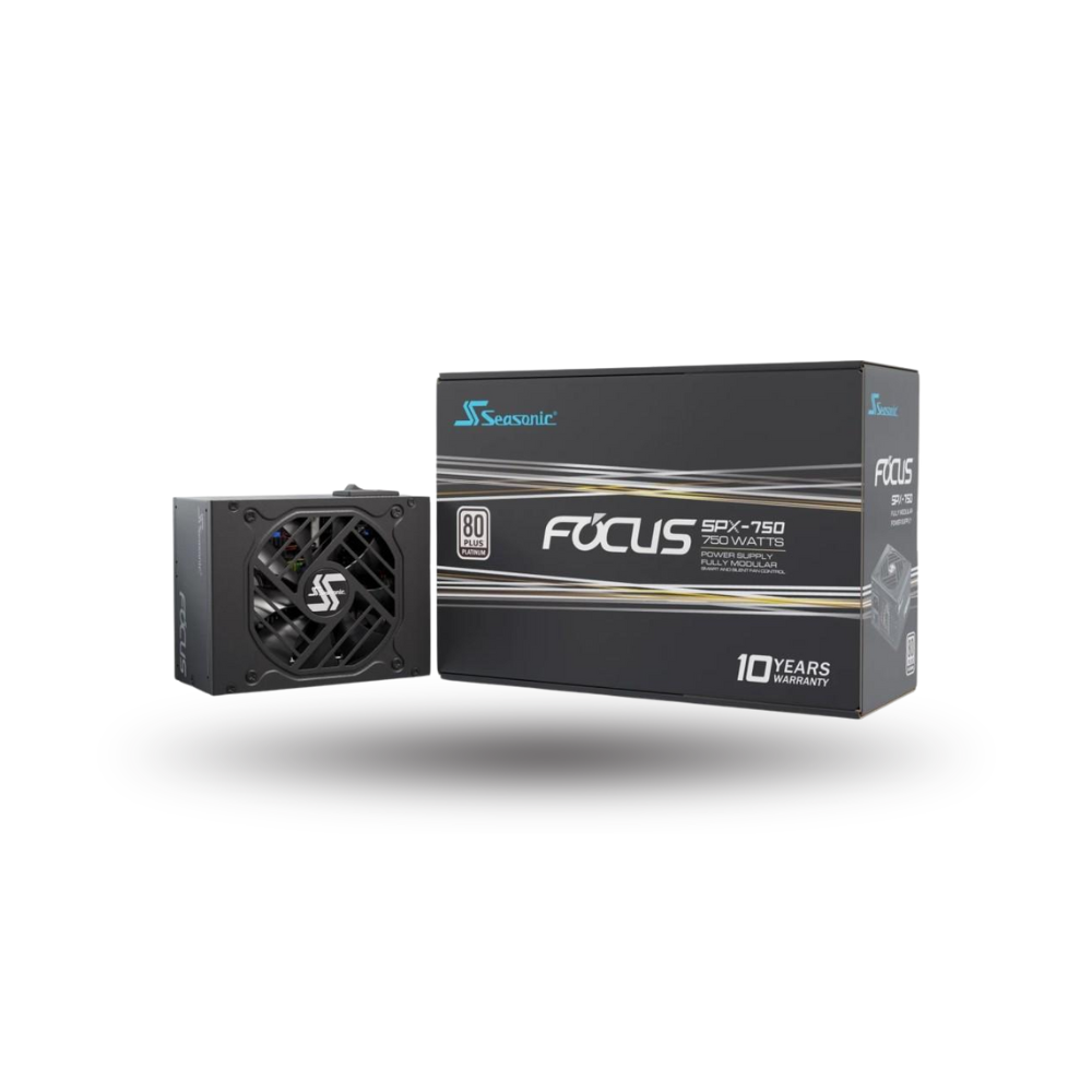 Seasonic Focus Platinum SPX-750 SFX Series - 750W Fully Modular - 80+ Platinum Certified - 10 Years Warranty Replacement