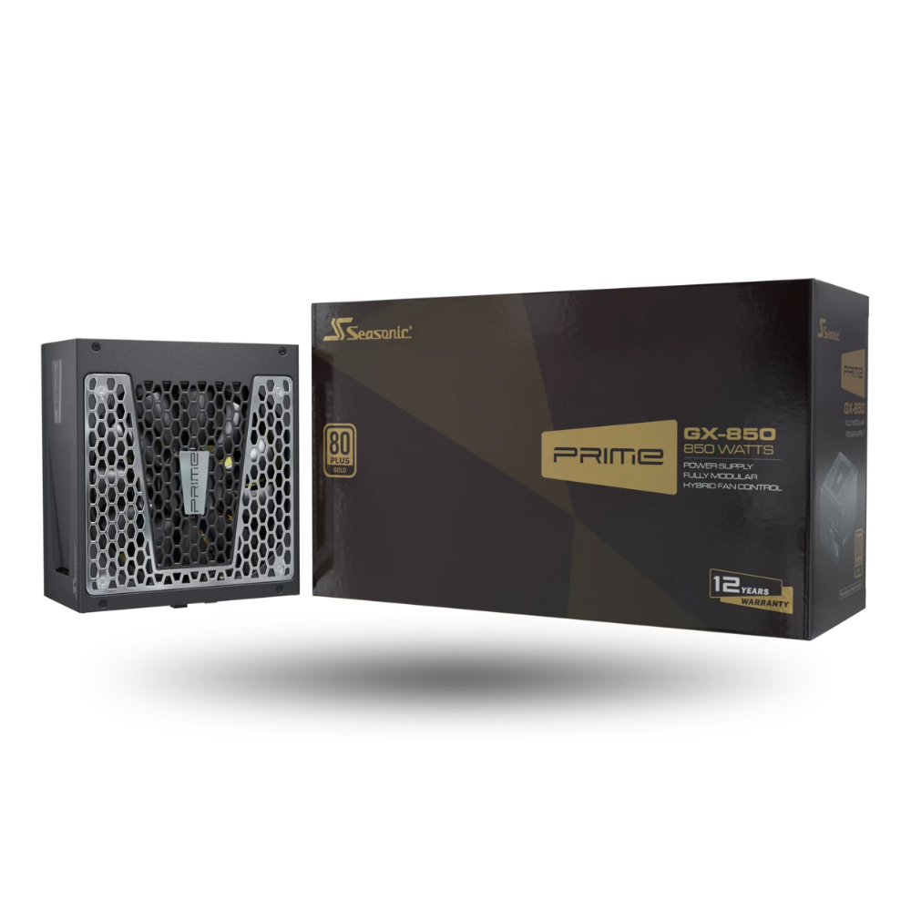 Seasonic Prime Gold GX-850 - 850W Full Modular - 80+ Gold Certified - 12 Years Warranty Replacement