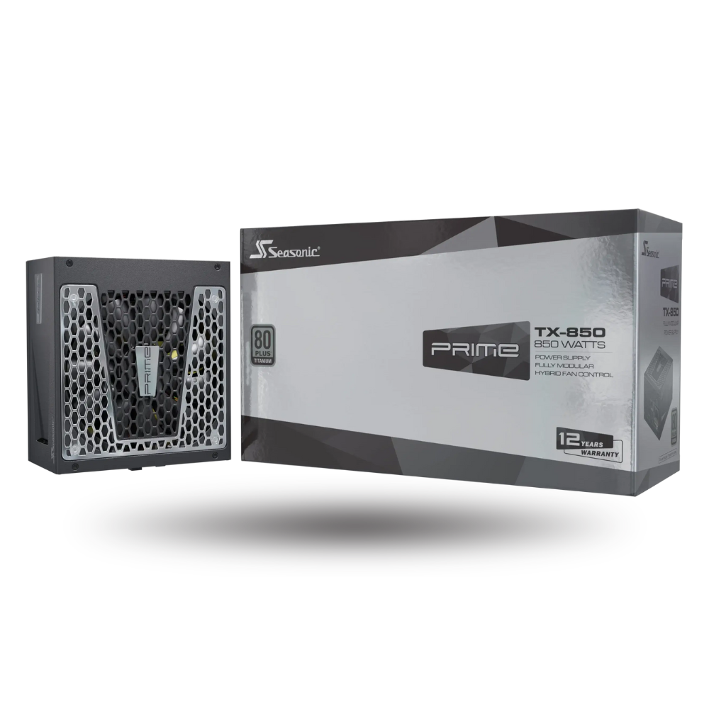 Seasonic Prime Titanium TX-850 - 850W Full Modular - 80+ Titanium Certified - 12 Years Warranty Replacement