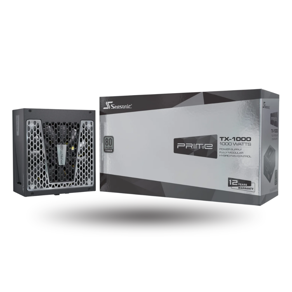 Seasonic Prime Titanium TX-1000 - 1000W Full Modular - 80+ Titanium Certified - 12 Years Warranty Replacement