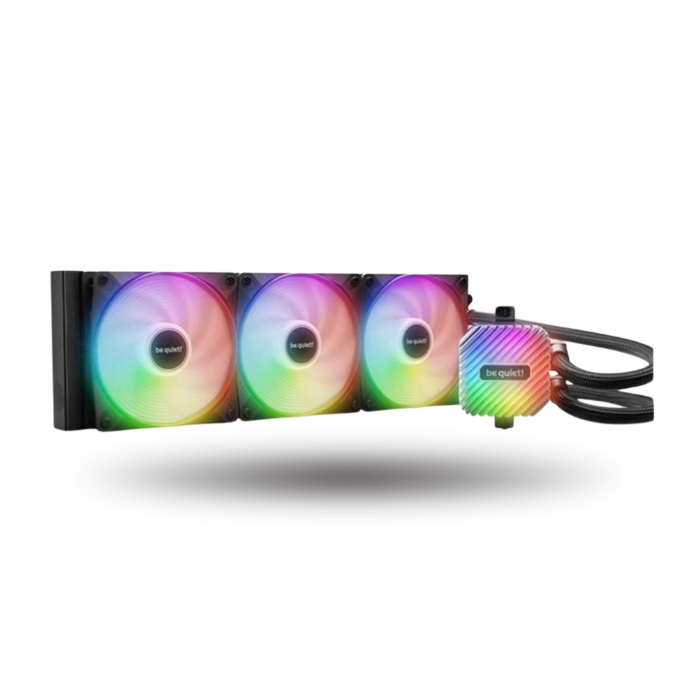 be quiet! LIGHT LOOP 360mm - Peak Performance and lighting - Impressively High Cooling Performance with Uniquely illuminated ARGB Cooling Block - 3x Light Wings LX 120mm PWM high-speed