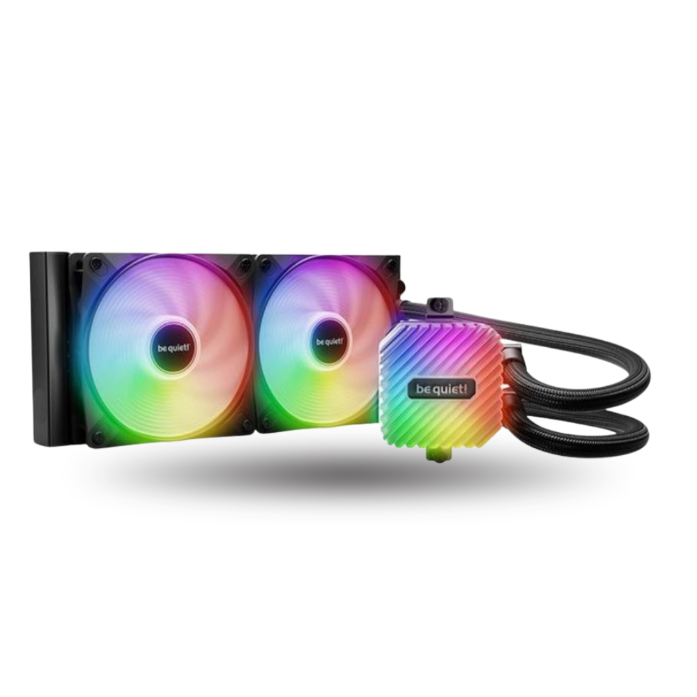 be quiet! LIGHT LOOP 240mm - Peak Performance and lighting - Impressively High Cooling Performance with Uniquely illuminated ARGB Cooling Block - 2x Light Wings LX 120mm PWM high-speed