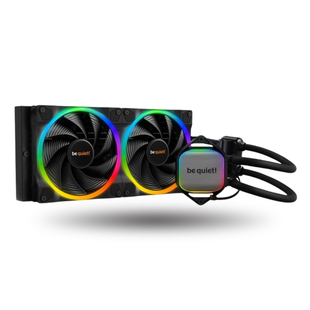 be quiet! Pure Loop 2 FX 240mm ARGB Liquid Cooler - Impressive Illumination & Superior Cooling - 2x Light Wings 120mm PWM High-Speed Fan