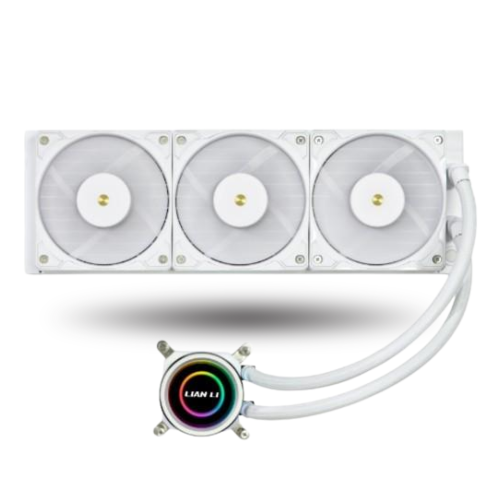 LIAN LI GALAHAD II TRINITY PERFORMANCE FAN 360 WHITE - AIO EXTREME COOLING - 3TYPES OF PUMP COVER - BOOST PERFORMANCE TO THE NEXT LEVEL