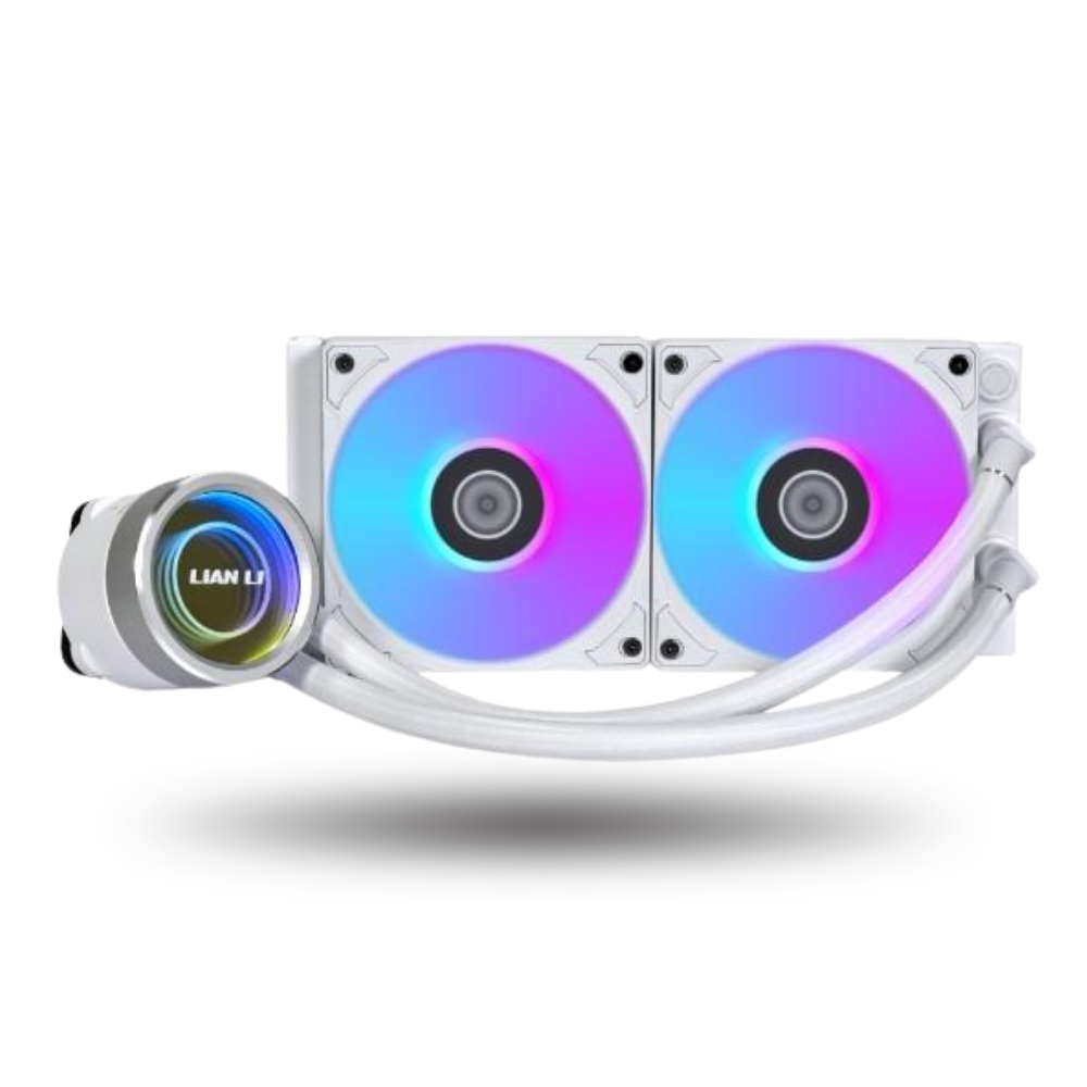 LIAN LI GALAHAD II TRINITY 240 WHITE - AIO ARGB EXTREME COOLING - 3TYPES OF PUMP COVER - IMPROVED DESIGNS & IMPROVED PERFORMANCE