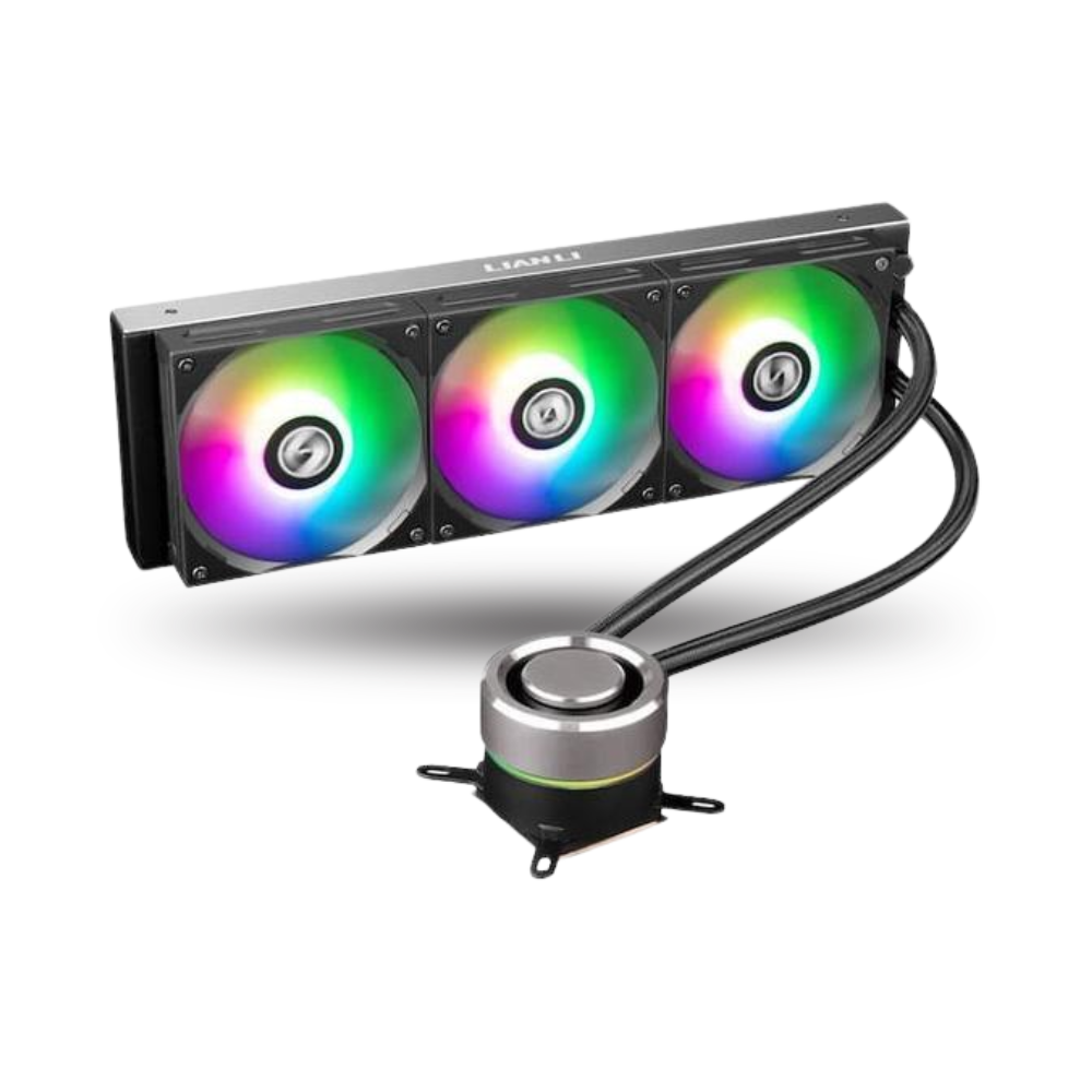 LIAN LI GALAHAD 360 - BLACK - AIO ARGB CPU COOLER - MAGNETIC ALUMUNIUM CAP - ALUMUNIUM HOUSING