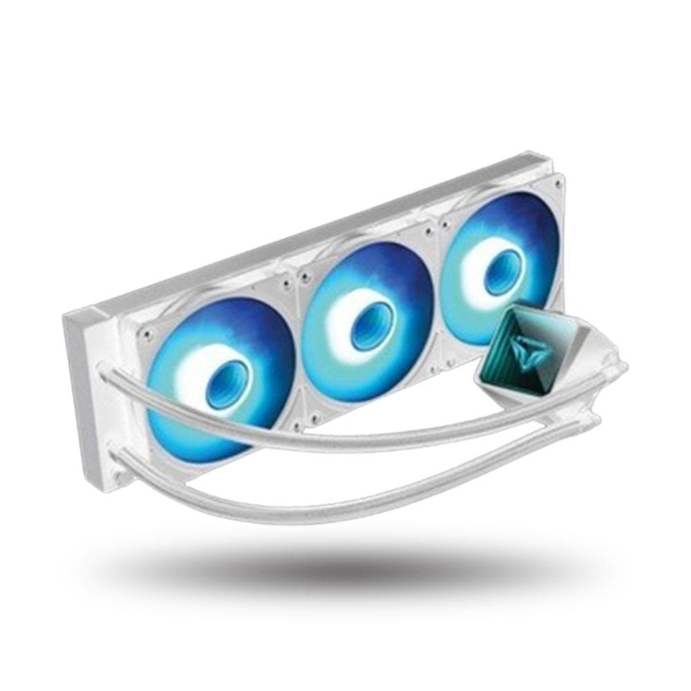 PRIME POLAR 360T V2.0 ARGB White Version Liquid Cooler with Rainbow Effect Pump Head