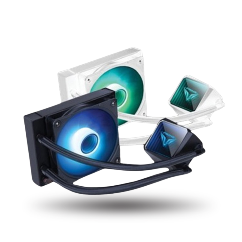 PRIME POLAR 120T V2.0 ARGB White Version Liquid Cooler with Rainbow Effect Pump Head