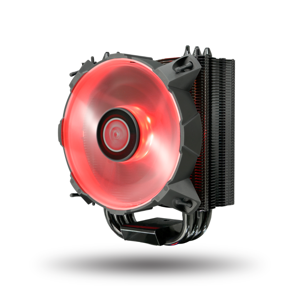 Raijintek Leto Red - 120mm slim-type CPU cooler - Black Coated - AM4 Support