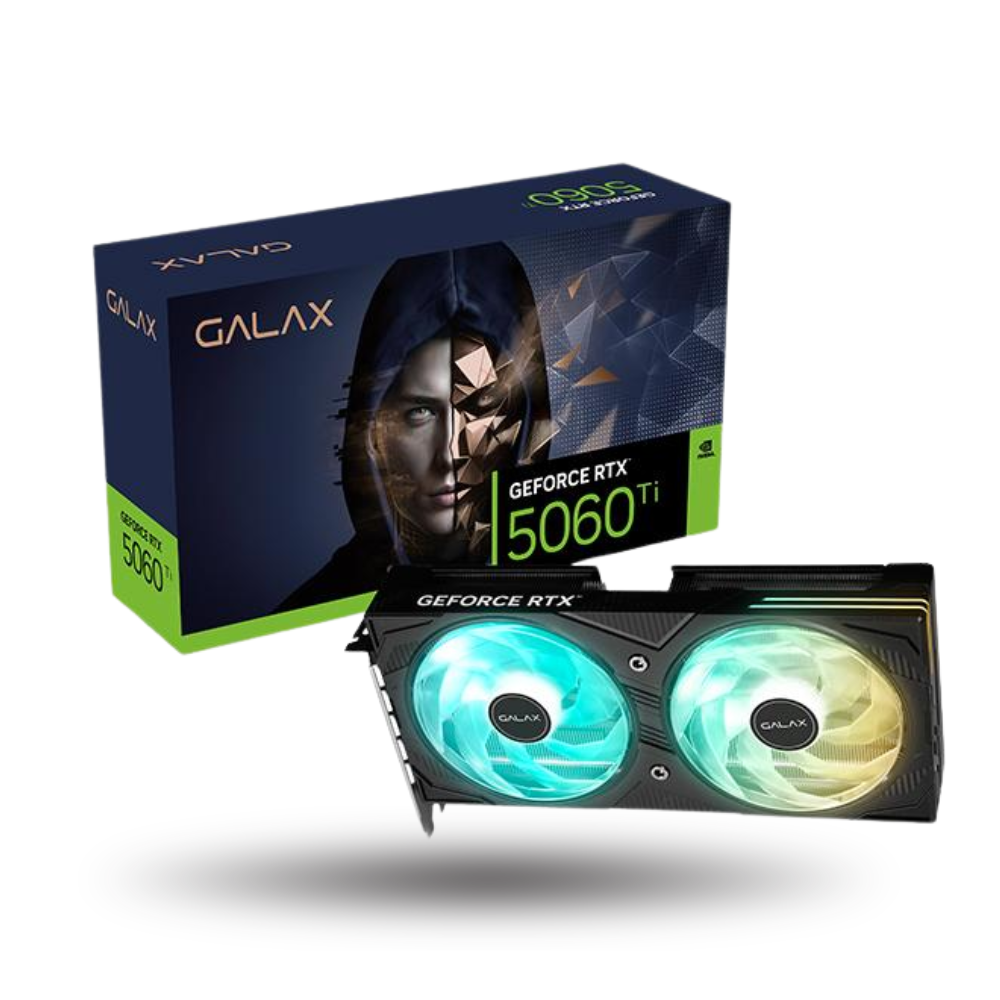 GALAX GeForce RTX 5060 Ti 8GB GDDR7 EX (1-Click OC) - ARGB LIGHTING OVERHAUL - DUAL FAN - Garansi 3 Thn