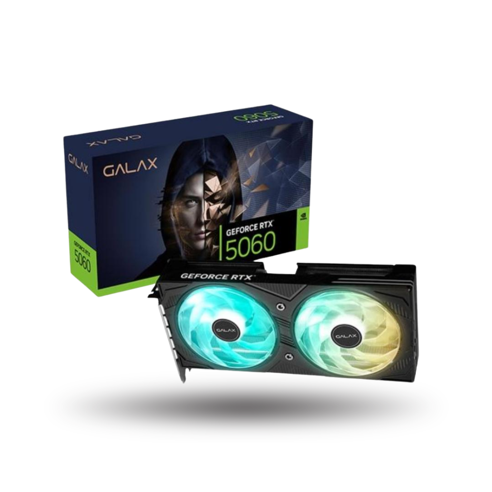 GALAX GeForce RTX 5060 8GB GDDR7 EX (1-Click OC) - ARGB LIGHTING OVERHAUL - DUAL FAN - Garansi 3 Thn