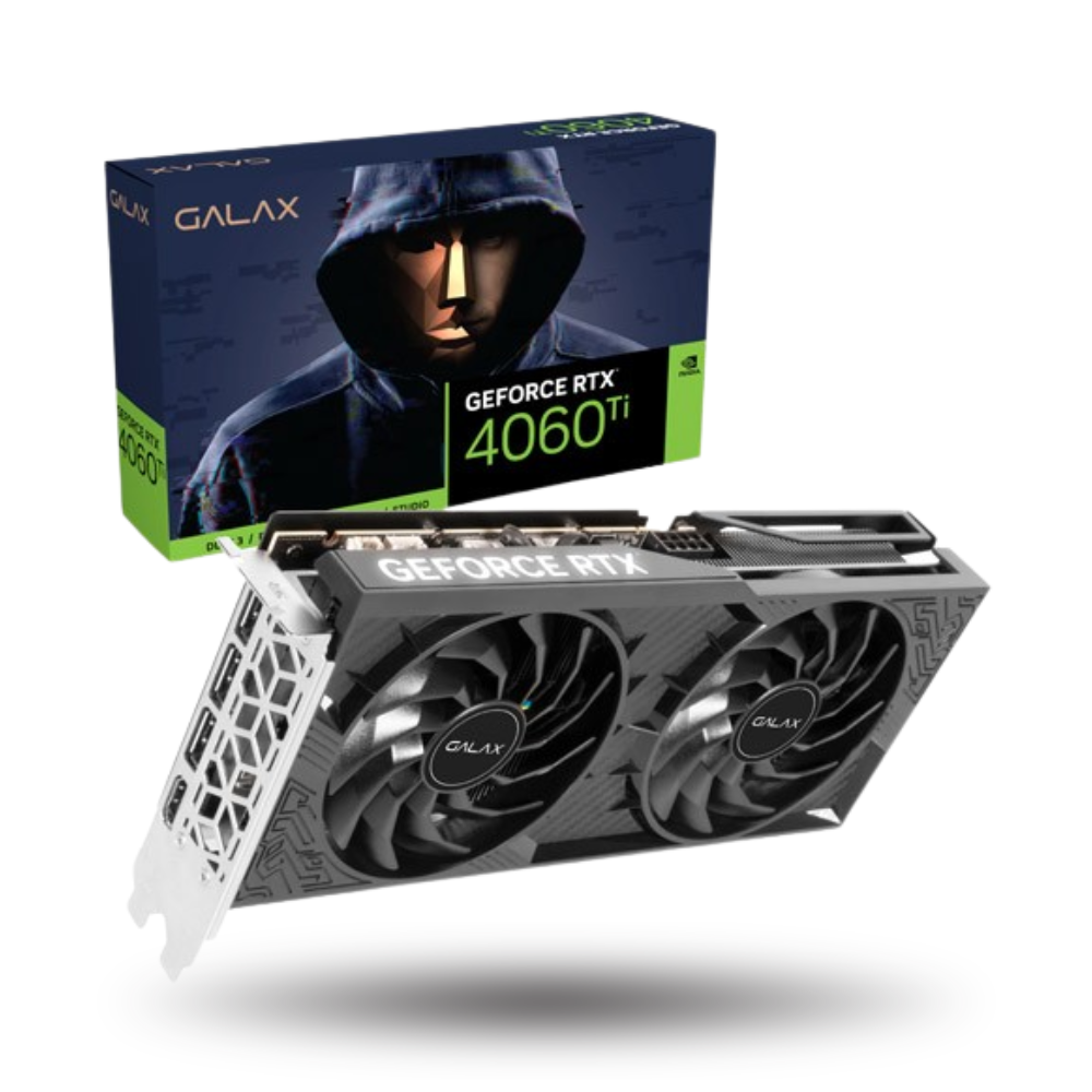 GALAX GeForce RTX 4060 Ti 8GB GDDR6 (1-Click OC) - Lighting EFFECT - DUAL FAN - Garansi 3 Thn