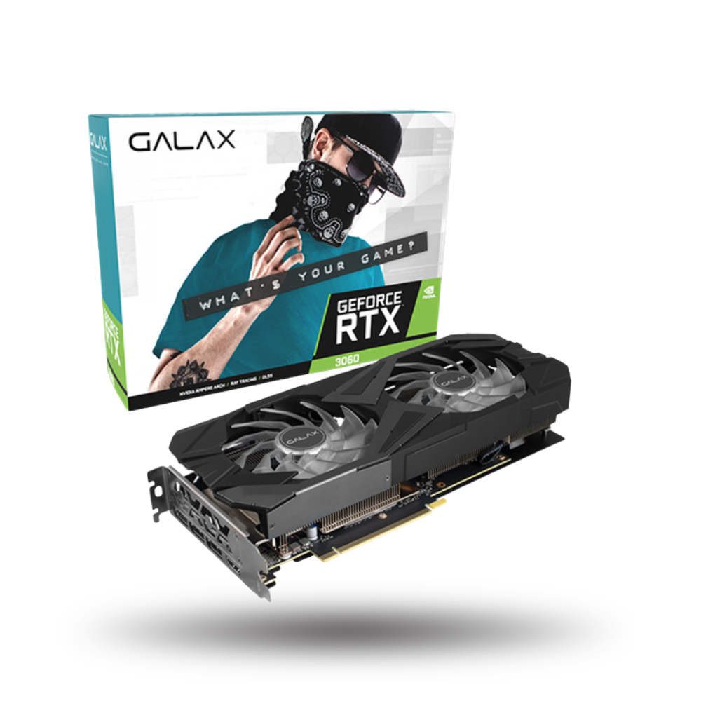 GALAX GeForce RTX 3060 12GB GDDR6 (1-Click OC) - DUAL FAN - Garansi 3 Thn