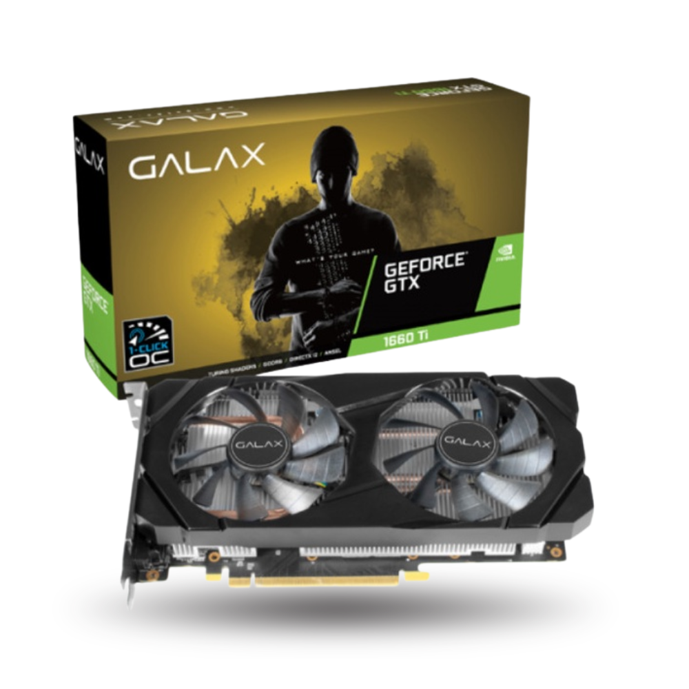 GALAX GeForce GTX 1660 Ti 6GB GDDR6 (1-Click OC) - DUAL FAN - Garansi 3 Thn