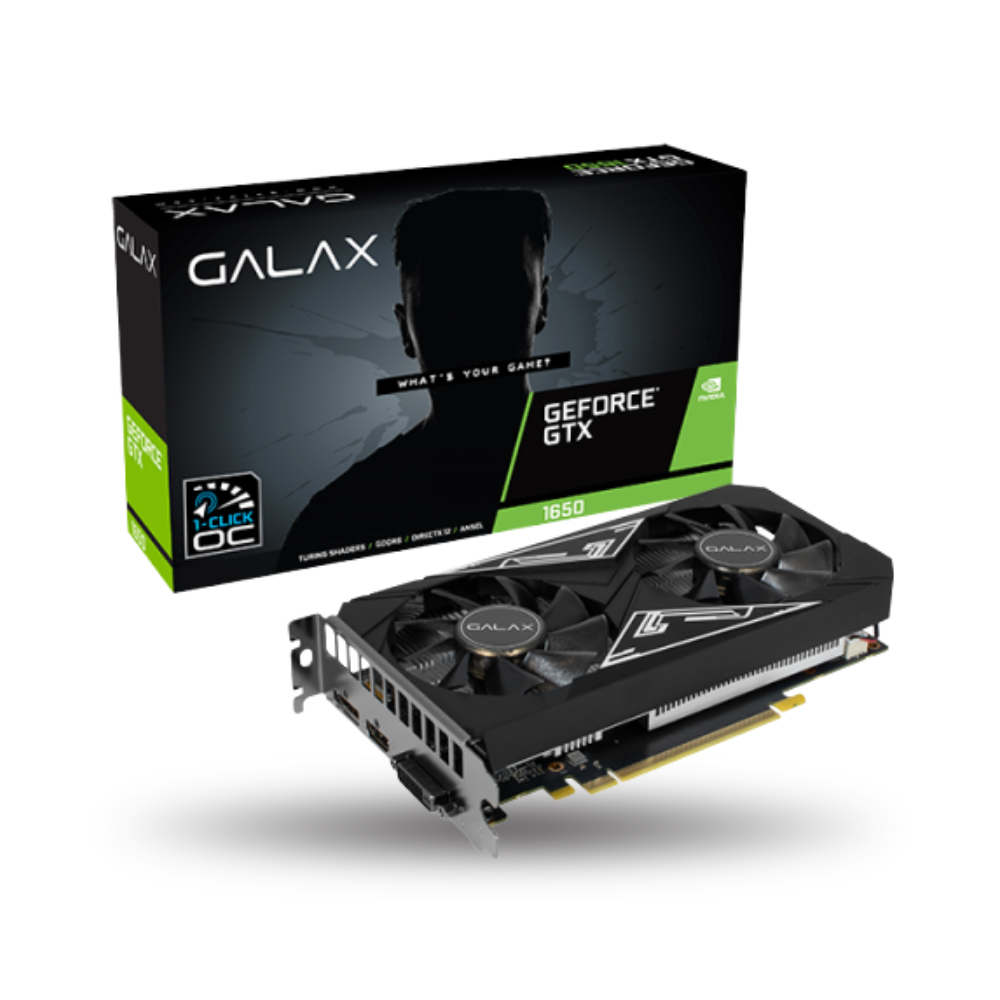 GALAX Geforce GTX 1650 4GB GDDR6 EX PLUS (1-Click OC) - DUAL FAN - Garansi 3 Thn