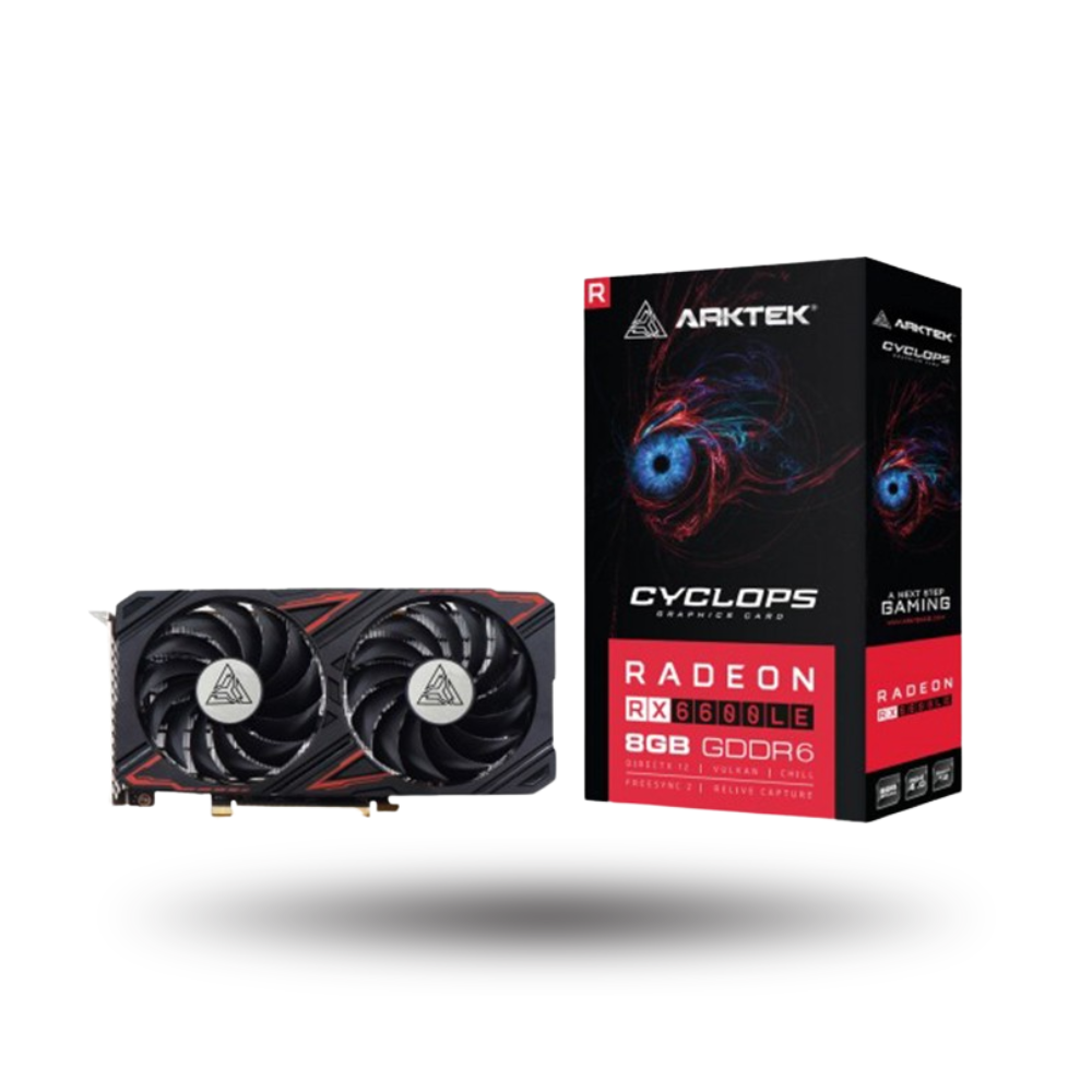 Arktek Radeon RX 6600LE 8GB GDDR6 Cyclops - Garansi 3 Thn